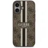Coque arrière rigide Guess 4G Printed Stripes avec MagSafe pour Apple iPhone 17 - Marron 3