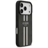 Coque arrière rigide Guess 4G Printed Stripes avec MagSafe pour Apple iPhone 17 Pro Max - Noir 3