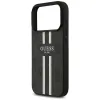 Coque arrière rigide Guess 4G Printed Stripes avec MagSafe pour Apple iPhone 17 Pro Max - Noir 5