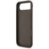 Coque arrière rigide Guess 4G Printed Stripes avec MagSafe pour Apple iPhone Air - Marron 4