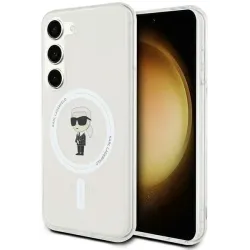 Coque arrière Karl Lagerfeld IML Ikonik avec MagSafe pour Samsung Galaxy S23 - Transparent