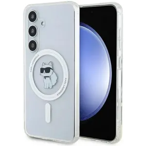 Coque arrière Karl Lagerfeld IML Choupette avec MagSafe pour Samsung Galaxy S24 - Transparent