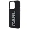 Coque arrière Karl Lagerfeld 3D Rubber Glitter Logo pour Apple iPhone 15 Pro - Noir 5