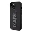Coque arrière Karl Lagerfeld 3D Rubber Glitter Logo pour Apple iPhone 15 Plus/14 Plus - Noir 1