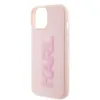 Coque arrière Karl Lagerfeld 3D Rubber Glitter Logo pour Apple iPhone 15 Plus/14 Plus - Rose 5