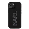 Coque arrière Karl Lagerfeld 3D Rubber Glitter Logo pour Apple iPhone 15 - Noir 2