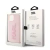 Coque arrière Karl Lagerfeld 3D Rubber Glitter Logo pour Apple iPhone 15 - Rose 7