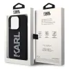 Coque arrière Karl Lagerfeld 3D Rubber Glitter Logo pour Apple iPhone 15 Pro Max - Noir 7