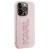 Coque arrière Karl Lagerfeld 3D Rubber Glitter Logo pour Apple iPhone 15 Pro Max - Rose 3