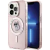 Coque arrière Karl Lagerfeld IML Choupette avec MagSafe pour Apple iPhone 15 Pro - Rose