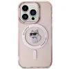 Coque arrière Karl Lagerfeld IML Choupette avec MagSafe pour Apple iPhone 15 Pro - Rose 3