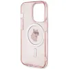 Coque arrière Karl Lagerfeld IML Choupette avec MagSafe pour Apple iPhone 15 Pro - Rose 7