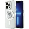 Coque arrière Karl Lagerfeld IML Choupette avec MagSafe pour Apple iPhone 15 Pro - Transparent