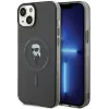 Coque arrière Karl Lagerfeld IML Ikonik avec MagSafe pour Apple iPhone 15 Plus/14 Plus - Noir