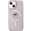 Coque arrière Karl Lagerfeld IML Choupette avec MagSafe pour Apple iPhone 15 - Rose 3