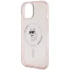 Coque arrière Karl Lagerfeld IML Choupette avec MagSafe pour Apple iPhone 15 - Rose 6
