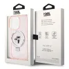 Coque arrière rigide Karl Lagerfeld Ring Stand Karl & Choupette avec MagSafe pour Apple iPhone 15 Pro Max - Rose 8
