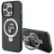Coque arrière rigide Karl Lagerfeld Ring Stand Karl & Choupette avec MagSafe pour Apple iPhone 14 Pro - Noir