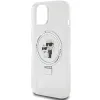 Coque arrière rigide Karl Lagerfeld Ring Stand Karl & Choupette avec MagSafe pour Apple iPhone 14 - Blanc 6