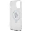 Coque arrière rigide Karl Lagerfeld Ring Stand Karl & Choupette avec MagSafe pour Apple iPhone 14 - Blanc 7
