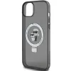 Coque arrière rigide Karl Lagerfeld Ring Stand Karl & Choupette avec MagSafe pour Apple iPhone 14 - Noir 6