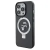 Coque arrière rigide Karl Lagerfeld Ring Stand Karl & Choupette avec MagSafe pour Apple iPhone 14 Pro Max - Noir 2
