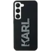 Coque arrière Karl Lagerfeld 3D Rubber Glitter Logo pour Samsung Galaxy S23 Ultra - Noir