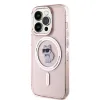 Coque arrière Karl Lagerfeld IML Choupette avec MagSafe pour Apple iPhone 14 Pro - Rose 2