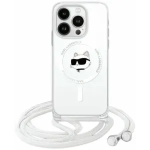 Coque arrière Karl Lagerfeld IML Choupette Head & Cord avec MagSafe pour Apple iPhone 15 - Transparent
