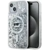 Coque arrière Karl Lagerfeld Liquid Glitter Choupette Head avec MagSafe pour Apple iPhone 15 Plus/14 Plus - Transparent 0