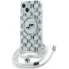 Coque arrière Karl Lagerfeld IML Crossbody Monogram Karl & Choupette Head avec MagSafe pour Apple iPhone 15/14 - Transparent