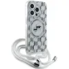 Coque arrière Karl Lagerfeld IML Crossbody Monogram Karl & Choupette Head avec MagSafe pour Apple iPhone 15 Pro Max - Transparent 2