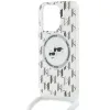 Coque arrière Karl Lagerfeld IML Crossbody Monogram Karl & Choupette Head avec MagSafe pour Apple iPhone 15 Pro Max - Transparent 4