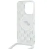 Coque arrière Karl Lagerfeld IML Crossbody Monogram Karl & Choupette Head avec MagSafe pour Apple iPhone 15 Pro Max - Transparent 5