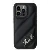 Coque arrière Karl Lagerfeld Diagonal Quilted Script pour Apple iPhone 14 Pro Max - Noir 2