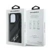 Coque arrière Karl Lagerfeld Diagonal Quilted Script pour Apple iPhone 15 Pro - Noir 8