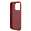 Coque arrière Karl Lagerfeld Diagonal Quilted Script pour Apple iPhone 15 Pro - Rouge 7