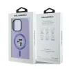 Coque arrière en silicone Karl Lagerfeld Karl & Choupette Heads Ring avec MagSafe pour Apple iPhone 14 Pro - Violet 8