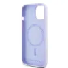 Coque arrière en silicone Karl Lagerfeld Karl & Choupette Heads Ring avec MagSafe pour Apple iPhone 15 - Violet 7