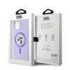 Coque arrière en silicone Karl Lagerfeld Karl & Choupette Heads Ring avec MagSafe pour Apple iPhone 15 - Violet 8