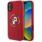 Coque arrière en silicone Karl Lagerfeld Karl & Choupette Heads Ring avec MagSafe pour Apple iPhone 16 - Rouge