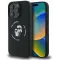 Coque arrière en silicone Karl Lagerfeld Karl & Choupette Heads Ring avec MagSafe pour Apple iPhone 16 Pro Max - Noir
