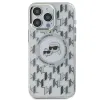 Coque arrière Karl Lagerfeld IML Monogram Karl & Choupette Head avec MagSafe pour Apple iPhone 15 Pro - Transparent 3
