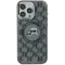 Coque arrière Karl Lagerfeld IML Monogram Karl & Choupette Head avec MagSafe pour Apple iPhone 15 - Noir