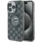 Coque arrière Karl Lagerfeld IML Monogram Karl & Choupette Head avec MagSafe pour Apple iPhone 15 Pro Max - Noir