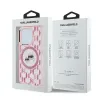 Coque arrière Karl Lagerfeld IML Monogram Karl & Choupette Head avec MagSafe pour Apple iPhone 15 Pro Max - Rose 5