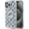 Coque arrière Karl Lagerfeld IML Monogram Karl & Choupette Head avec MagSafe pour Apple iPhone 15 Pro Max - Transparent
