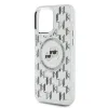 Coque arrière Karl Lagerfeld IML Monogram Karl & Choupette Head avec MagSafe pour Apple iPhone 15 Pro Max - Transparent 6