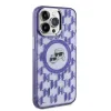 Coque arrière Karl Lagerfeld IML Monogram Karl & Choupette Head avec MagSafe pour Apple iPhone 15 Pro Max - Violet 4