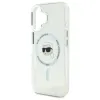 Coque arrière Karl Lagerfeld IML Metal Karl Head avec MagSafe pour Apple iPhone 16 - Blanc 6